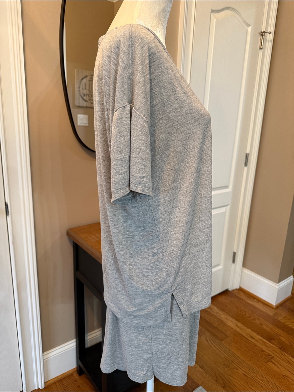Soma Cool Nights Heather Gray Pajama Set Large Soft Lounge Sleepwear - Picture 4 of 8